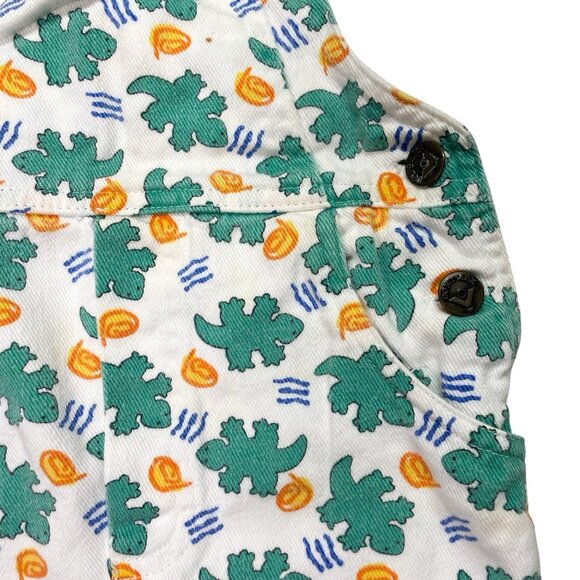 Vintage Day Sportswear Boys Lizard Gecko Shortalls Overalls Size 3T - Picture 3 of 9